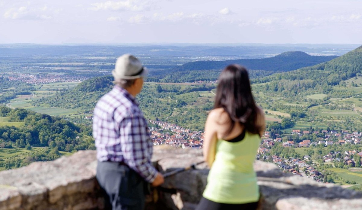 Blick von der Ruine Reu&szlig;enstein, &copy; Landkreis G&ouml;ppingen