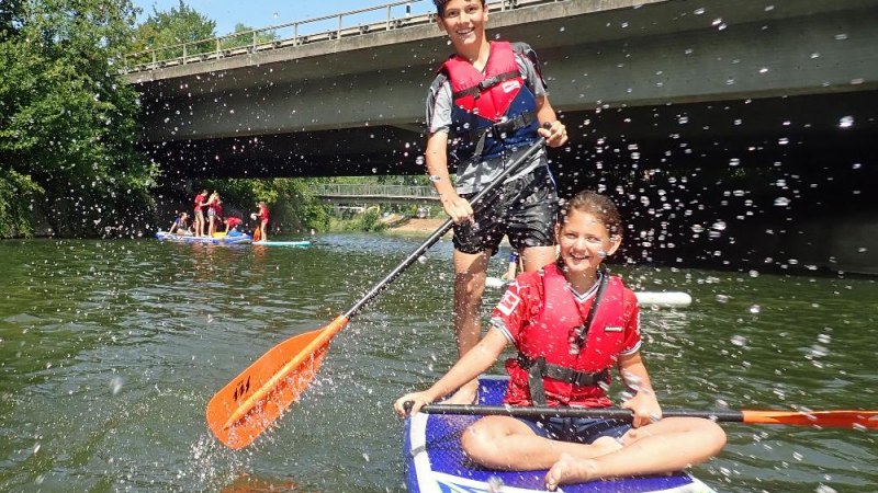 Sommerferienprogramm SUP für Kinder, © Die Zugvögel - Kanu-Tours und mehr