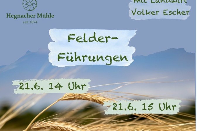 Felder-F&uuml;hrung mit der Hegnacher M&uuml;hle und Landwirt Volker Escher, &copy; WTM GmbH Waiblingen