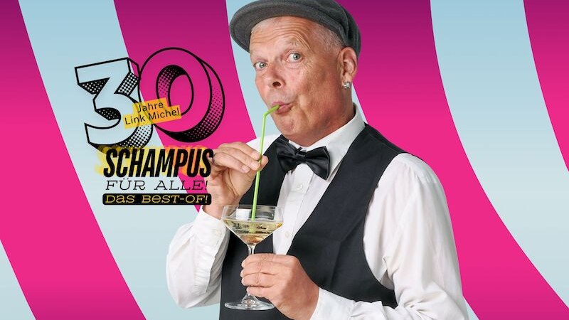 &bdquo;Schampus f&uuml;r alle&ldquo; 30 Jahre Link Michel &ndash; Das Beste-of! Schwaben-Comedy, &copy; Die Kultourmacher vom Alten Amtsgericht e.V.