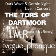 Konzertplakat für Dark Wave & Gothic Night mit The Tors of Dartmoor, IMR und Vague Phonique., © links im Bild