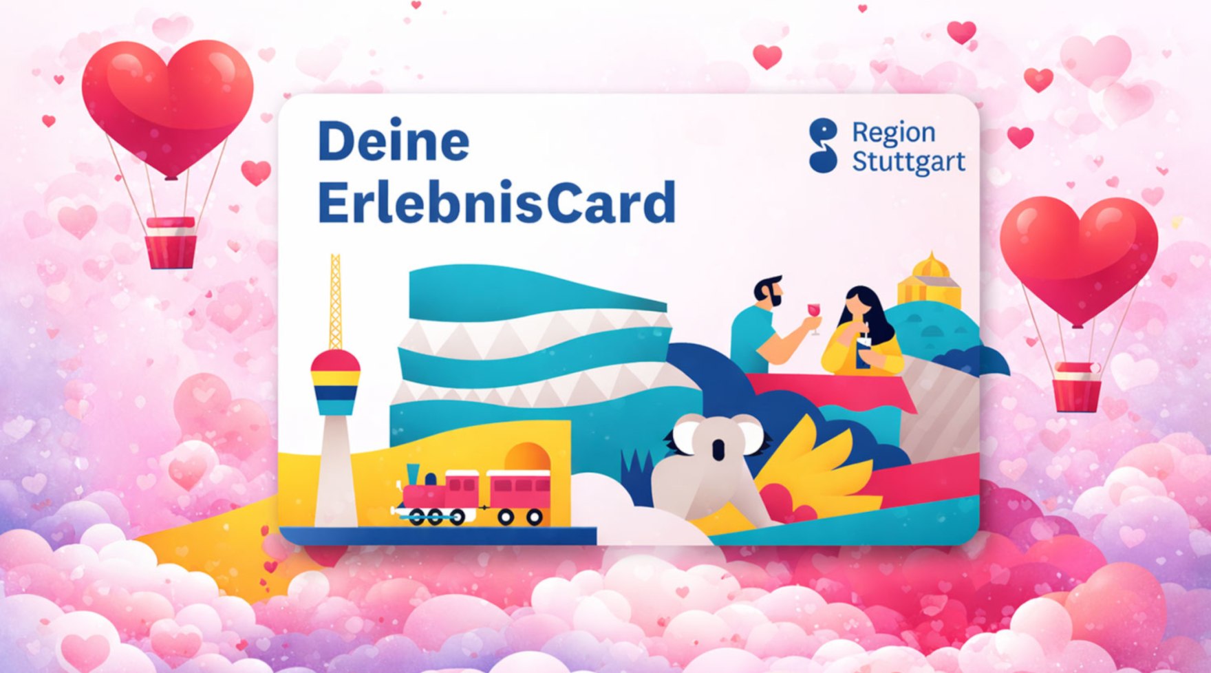 ErlebnisCard Valentinstag Motiv 2026, &copy; KI-generiert