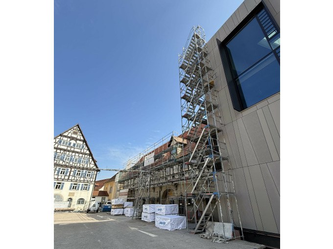 Baustellen-Kurzf&uuml;hrungen  &bdquo;Altes Fachwerk, neues Leben &ndash; ein Blick in die k&uuml;nftige Stadtbibliothek&ldquo;, &copy; Stadtverwaltung Schorndorf
