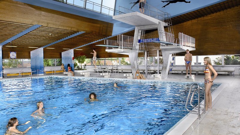 Gmünder Hallenbad in Schwäbisch Gmünd, © Bäderbetriebe Gmünd