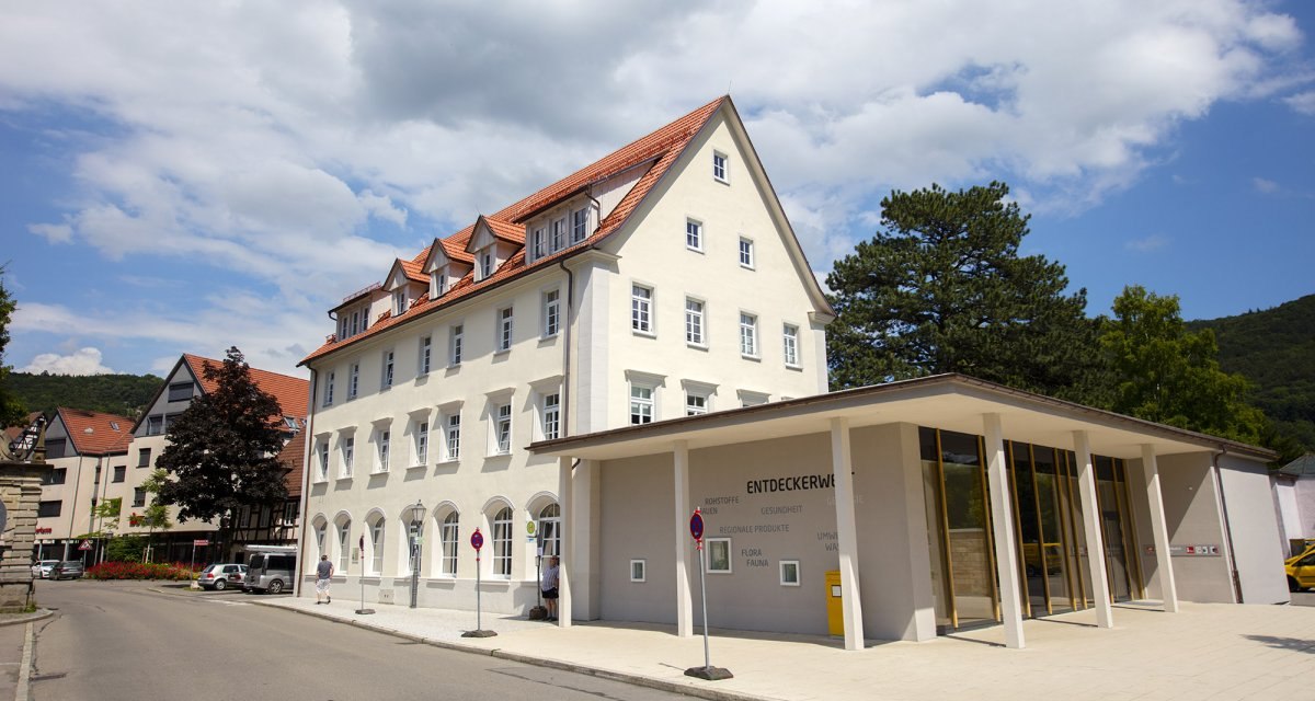 Die Tour startet und endet an der Entdeckerwelt, © Bad Urach Tourismus Die Tour startet und endet an der Entdeckerwelt, © Bad Urach Tourismus