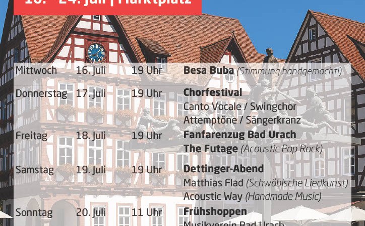 Uracher Schäferlauf - Offene Bühne, © Stadt Bad Urach Uracher Schäferlauf - Offene Bühne, © Stadt Bad Urach