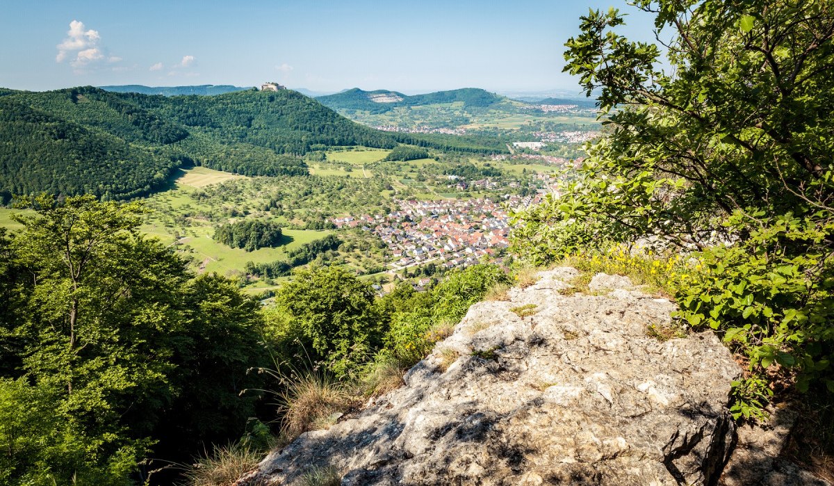 Blick zum Hohenneuffen, © hochgehberge