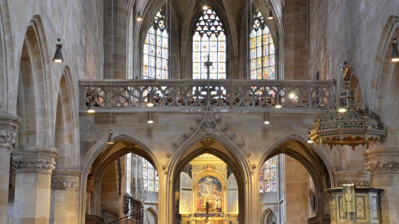 Blick auf den Chor der Stadtkirche St. Dionys, © Denkmalschutz
