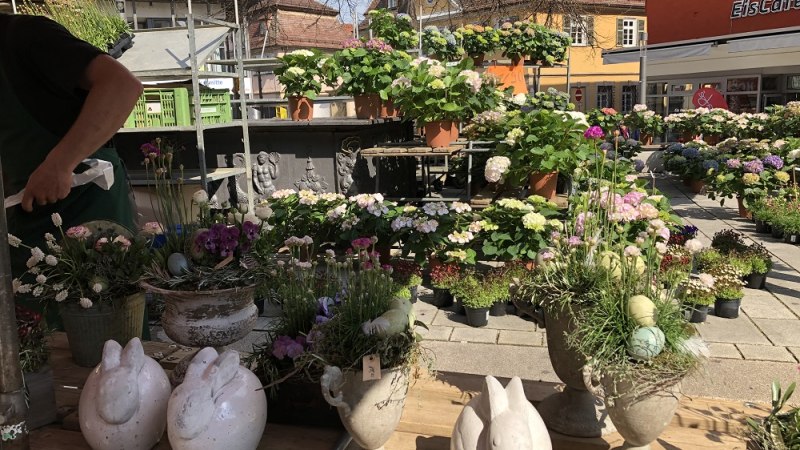 Stand beim Osternestlesmarkt in Nürtingen, © Stadt Nürtingen Stand beim Osternestlesmarkt in Nürtingen, © Stadt Nürtingen