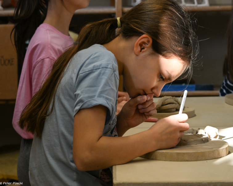 Workshop: Ein Pfau aus Ton, © Kunstschule Labyrinth