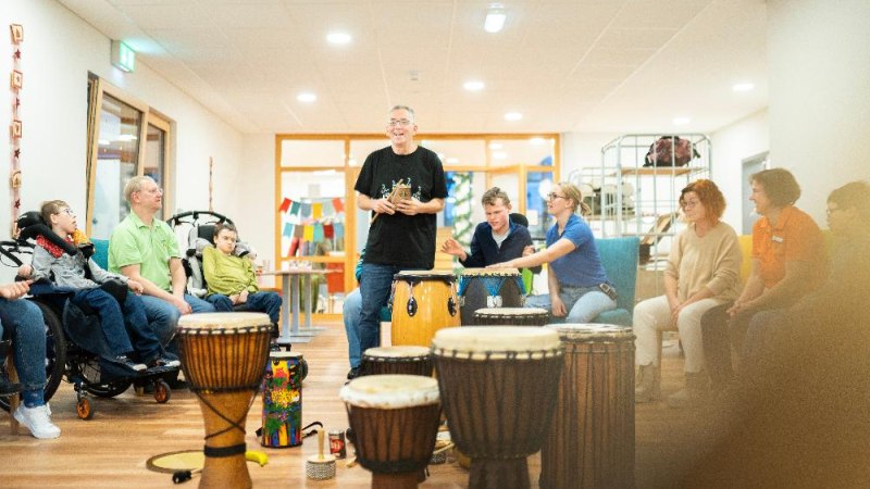 DrumCircle in der Familienherberge Lebensweg, &copy; Drum Circle Quelle Christian Metzler Photography_