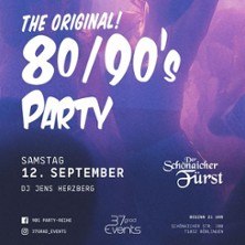The Original 80s/90s - Party, © links im Bild The Original 80s/90s - Party, © links im Bild