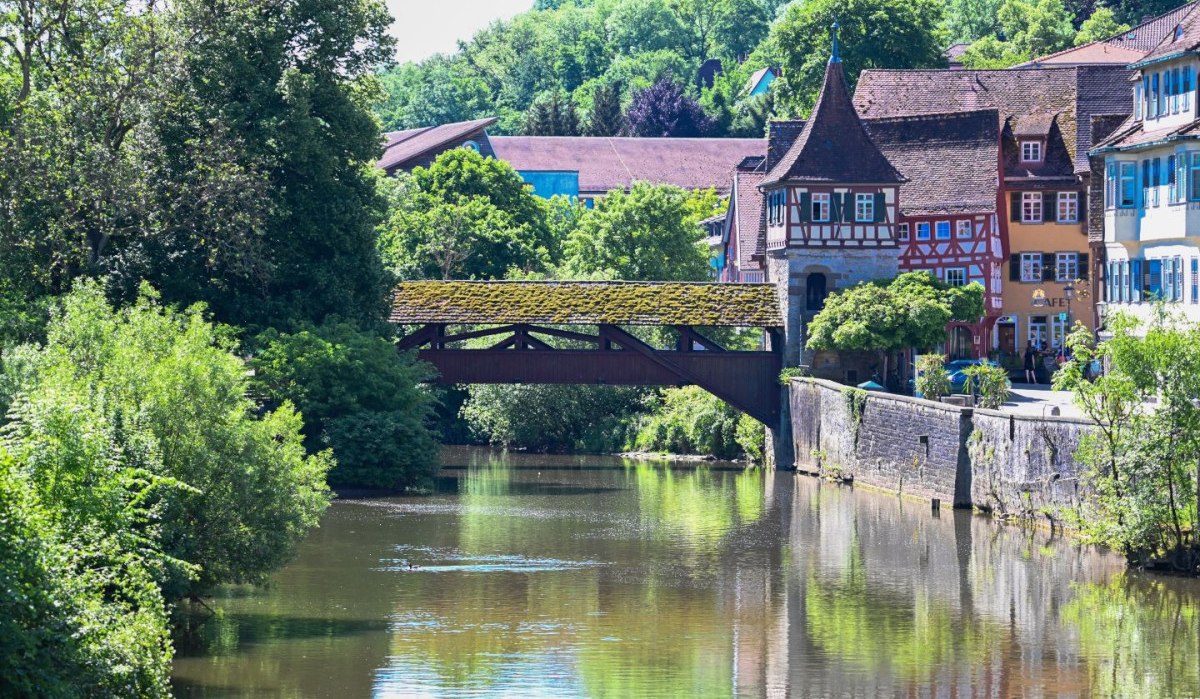 Holzbrücke in Schwäbisch Hall, © Hohenlohe Schwäbisch Hall Holzbrücke in Schwäbisch Hall, © Hohenlohe Schwäbisch Hall