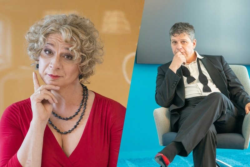 Gaston Florin & Jacqueline D’Arc • Mann trifft Frau – oder: „Wer darf ich sein?“, © Kulturhaus Schwanen Gaston Florin & Jacqueline D’Arc • Mann trifft Frau – oder: „Wer darf ich sein?“, © Kulturhaus Schwanen