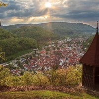 Ausblick vom Michelskäppele auf Bad Urach, © Bad Urach Tourismus