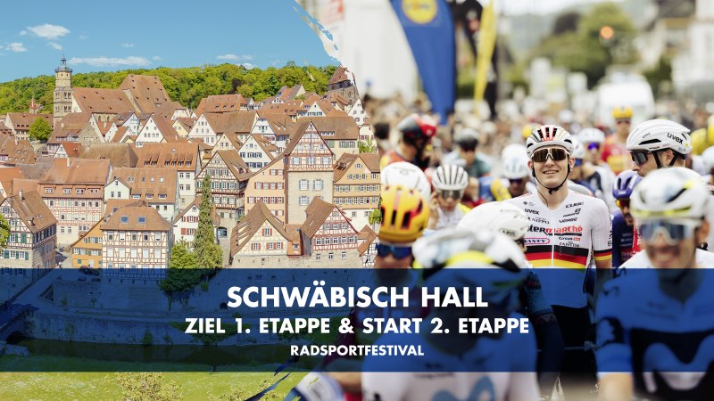 Schw&auml;bisch Hall freut sich, am 20. und 21. August 2026 die internationale Radsportwelt willkommen zu hei&szlig;en. Die charmante Stadt am Kocher mit malerischer Altstadt wird Etappenort der Lidl Deutschland Tour &ndash; dem gr&ouml;&szlig;ten Radsport-Etappenrennen Deutschlands., &copy; Lidl Deutschland Tour