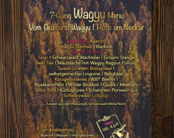 Wagyu Menu, © Touristik Bad Wildbad GmbH