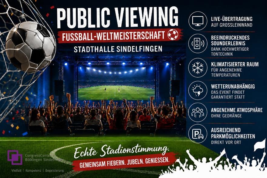 Public Viewing Fu&szlig;ball-Weltmeisterschaft, &copy; Sindelfingen