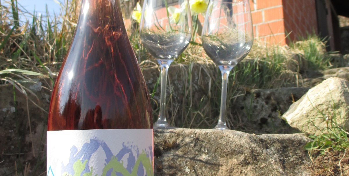Flasche vor Wengerthäusle, © DieWeinwerker Flasche vor Wengerthäusle, © DieWeinwerker