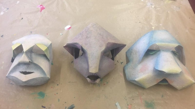Papiermasken © fabtheater.de, © © fabtheater.de