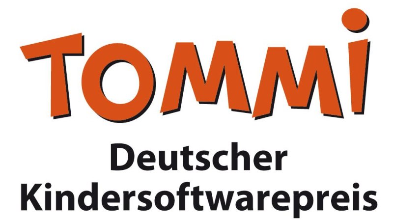 Logo des TOMMI Deutschen Kindersoftwarepreises mit orangefarbenem Schriftzug 'TOMMI' und schwarzem Text darunter., © Stadtbibliothek Ludwigsburg Logo des TOMMI Deutschen Kindersoftwarepreises mit orangefarbenem Schriftzug 'TOMMI' und schwarzem Text darunter., © Stadtbibliothek Ludwigsburg