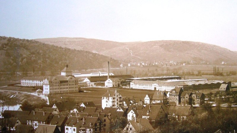 Historische Stadtansicht der Maschinenfabrik Esslingen, © Denkmalschutz