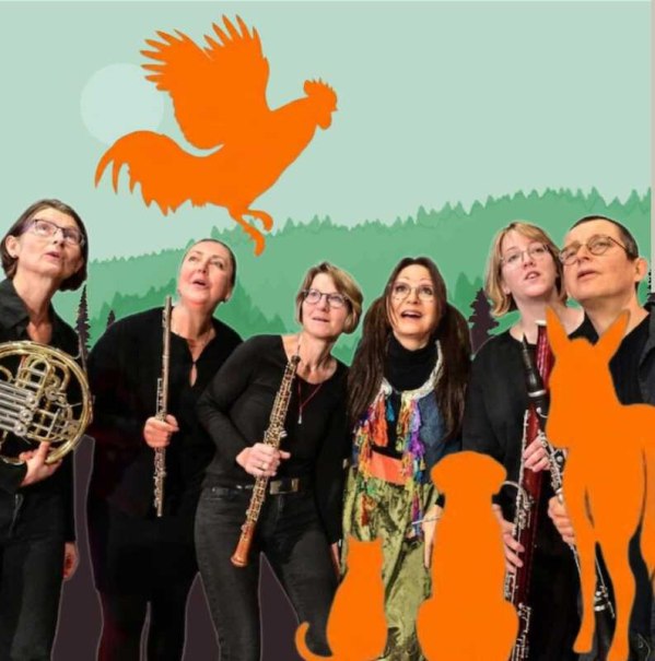 Vaihinger Bläserquintett & Silke Karl: „Die Bremer Stadtmusikanten“, © Vaihinger Bläserquintett Vaihinger Bläserquintett & Silke Karl: „Die Bremer Stadtmusikanten“, © Vaihinger Bläserquintett