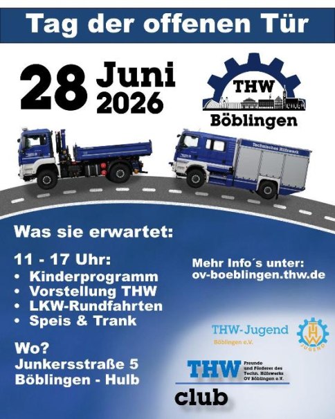 Tag der Offenen T&uuml;r beim Technischen Hilfswerk B&ouml;blingen, &copy; Technisches Hilfswerk B&ouml;blingen