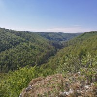 Pause am Lauereckfels mit schöner Aussicht, © Bad Urach Tourismus