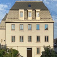 Die neu gestaltete Fassade des Hölderlinhauses, © E. Krüger Die neu gestaltete Fassade des Hölderlinhauses, © E. Krüger