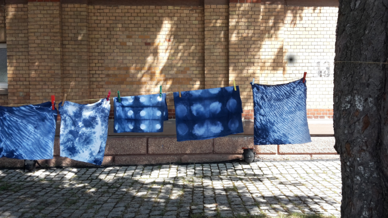 Workshop: Batik und Shibori – Farbe, Stoff und Muster in Ludwigsburg, © Kunstschule Labyrinth Workshop: Batik und Shibori – Farbe, Stoff und Muster in Ludwigsburg, © Kunstschule Labyrinth
