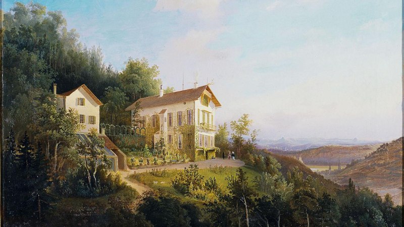 Historische Darstellung des Seracher Schlösschens, © Denkmalschutz