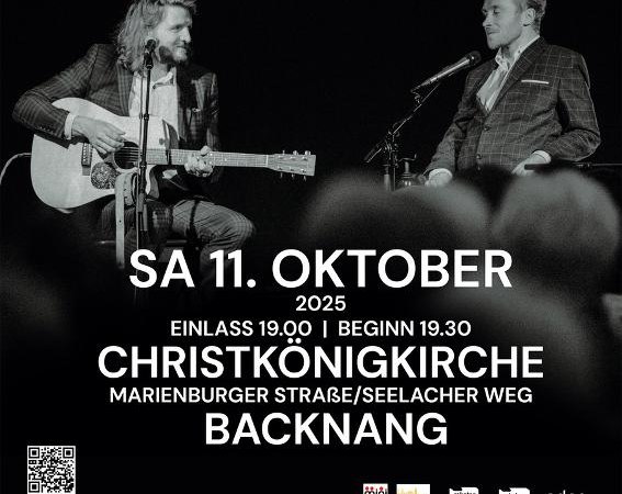 Konzertlesung - Samuel Koch & Samuel Harfst, © Backnang Konzertlesung - Samuel Koch & Samuel Harfst, © Backnang