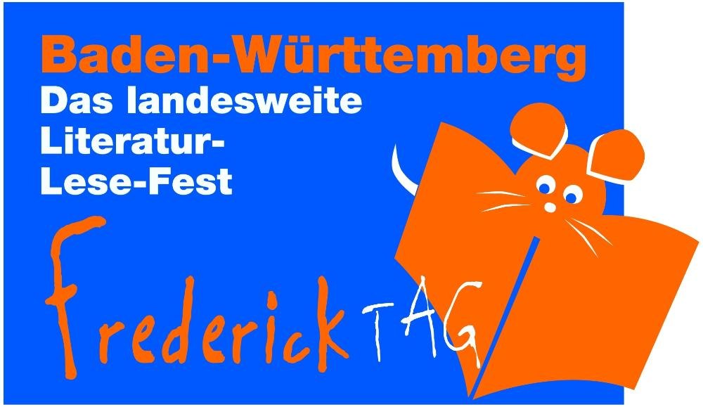 Logo Fredericktag, Maus mit Buch, © Fachstelle Tübingen Logo Fredericktag, Maus mit Buch, © Fachstelle Tübingen