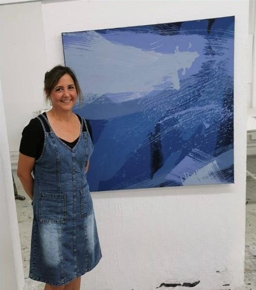 Die K&uuml;nstlerin Saskia Tr&ouml;ger, &copy; B&ouml;blingen