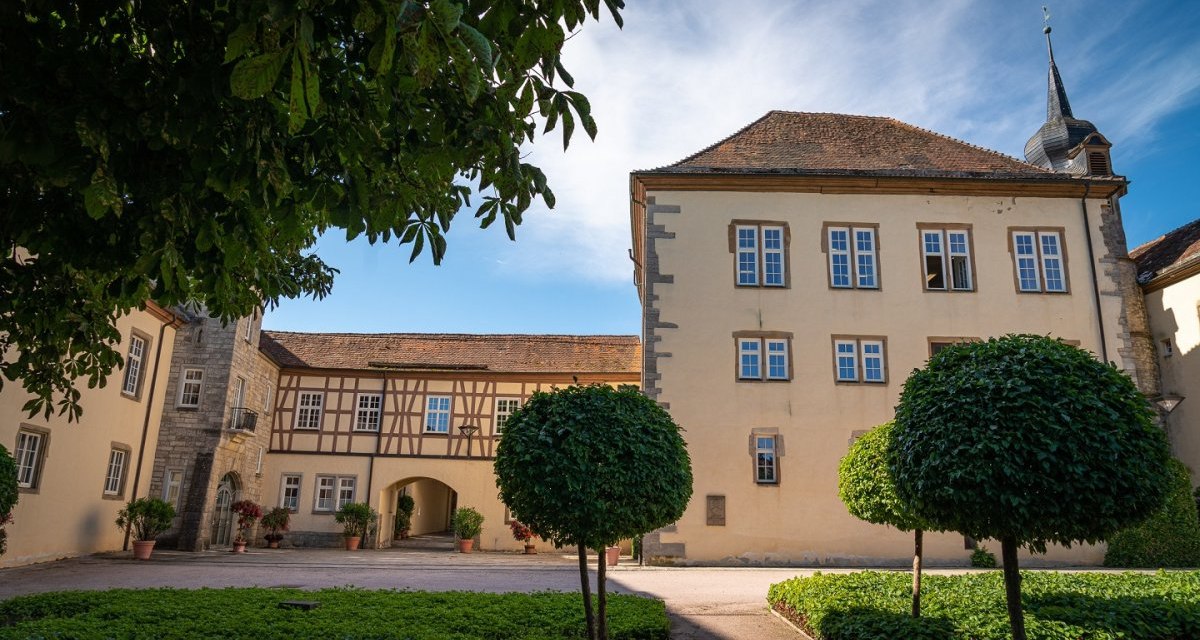 Schloss Schrozberg: Innenhof, &copy; Hohenlohe Schw&auml;bisch Hall