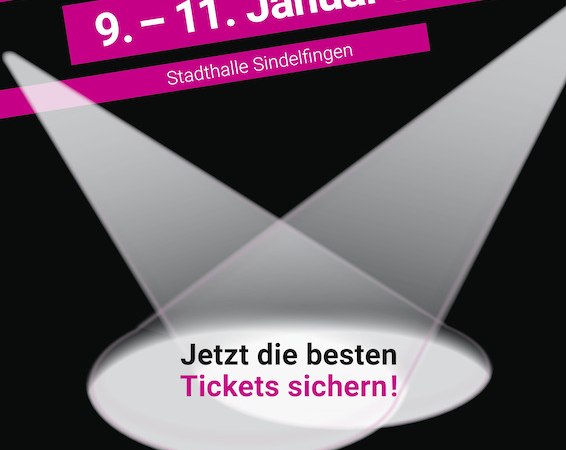 Plakat für das Festival der Illusionen 2026, 9.-11. Januar, Stadthalle Sindelfingen. Text: "Jetzt die besten Tickets sichern!" Ticketinfos unten., © Maxim Maurice