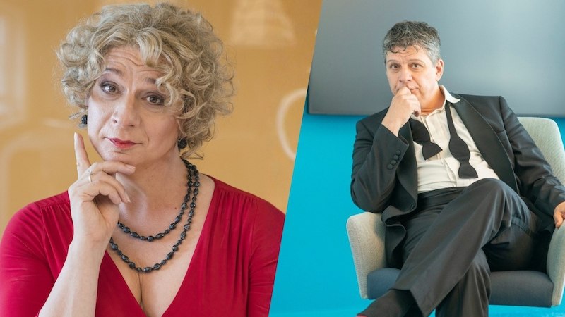 Gaston Florin & Jacqueline D&rsquo;Arc &bull; Mann trifft Frau  &ndash; oder: &bdquo;Wer darf ich sein?&ldquo;, &copy; Kulturhaus Schwanen