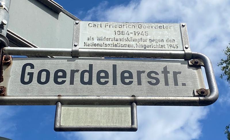 Straßenschild Goerderlerstr., © AK Grund