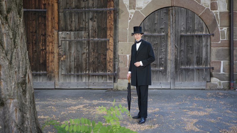 &ouml;ffentliche Stadtf&uuml;hrung mit Wilhelm Amandus Auberlen, &copy; Stadt Fellbach I Foto: Peter D. Hartung