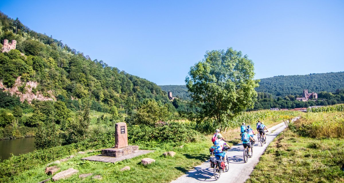 Radfahrer Neckargem&uuml;nd_Rhein-Neckar-Kreis_Neckartal-Radweg, &copy; Gesch&auml;ftsstelle Neckartal Radweg Adrian Weng