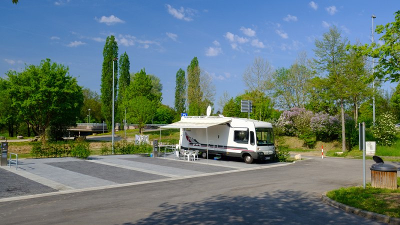 Wohnmobilstellplatz Waiblingen, Ankerplatz in der Talaue, &copy; WTM GmbH Waiblingen