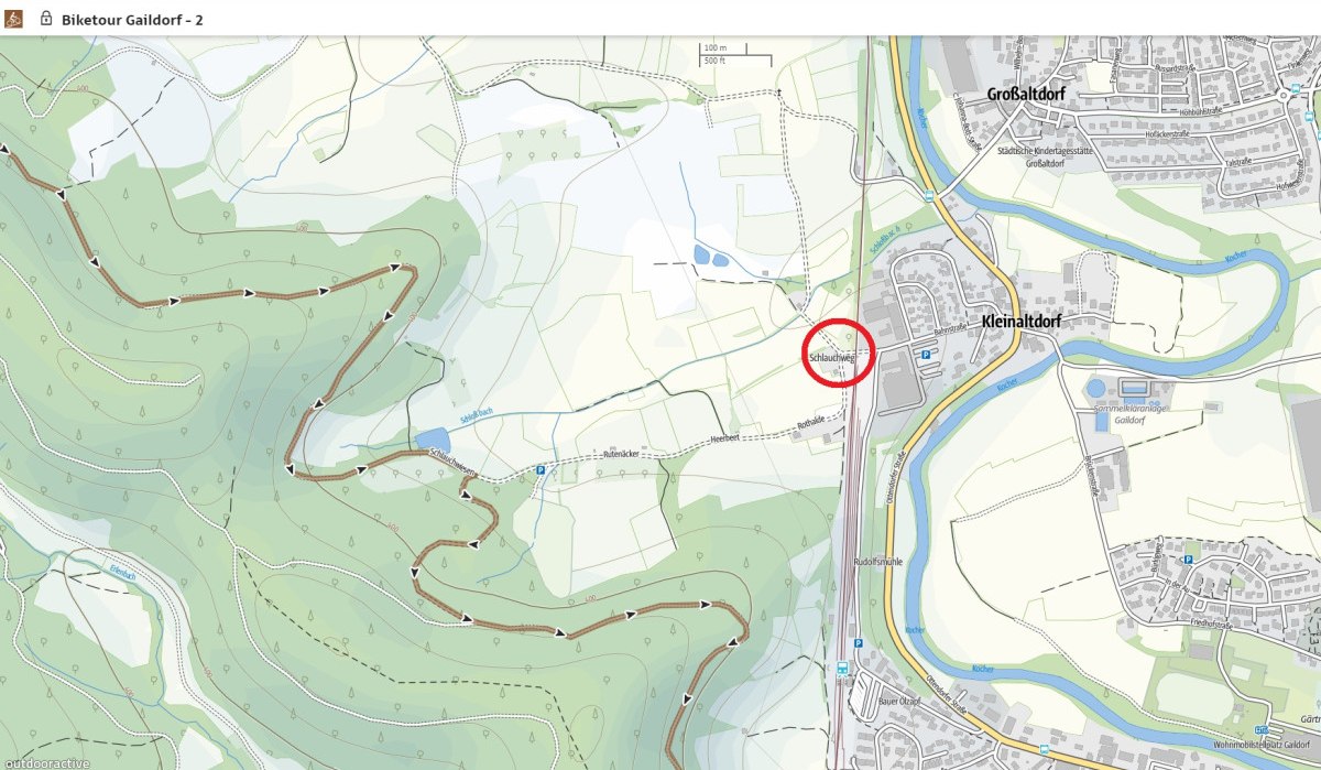 Gaildorf - BikeTour - Sperrung bei Kleinaltdorf, © Stadt Gaildorf