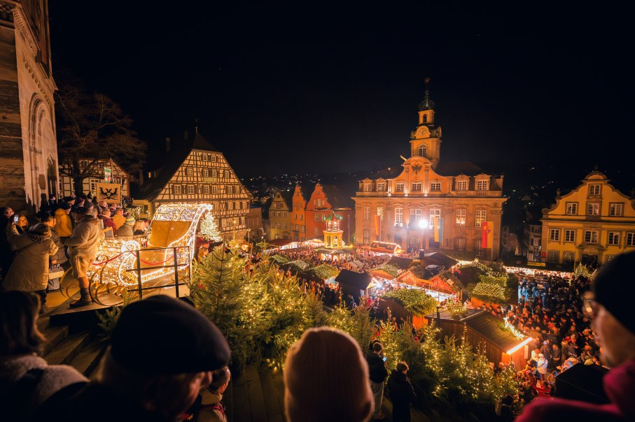 Weihnachtsmarkt Schwäbisch Hall, © Michael Kühneisen Weihnachtsmarkt Schwäbisch Hall, © Michael Kühneisen