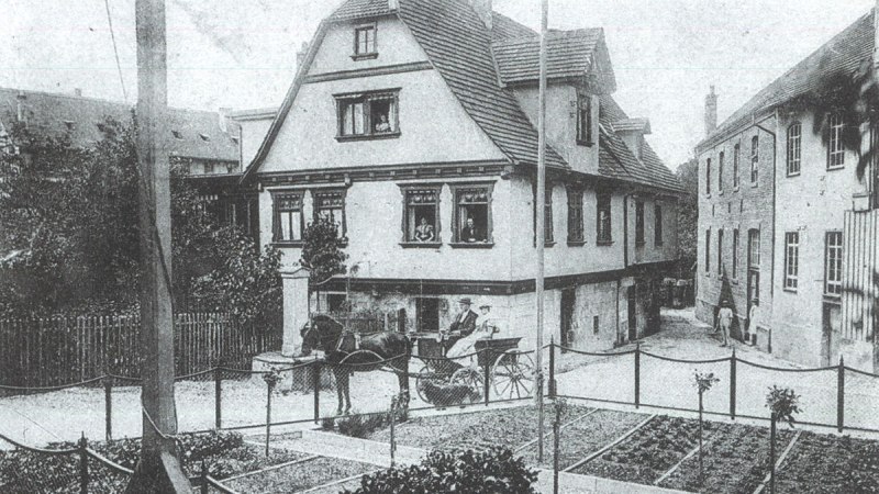 Wohnhaus und Lohmühle um 1900, © 1900_Die Reihe Archivbilder Esslingen_Rainer Lotz_Sutton Verlag_2007 Wohnhaus und Lohmühle um 1900, © 1900_Die Reihe Archivbilder Esslingen_Rainer Lotz_Sutton Verlag_2007