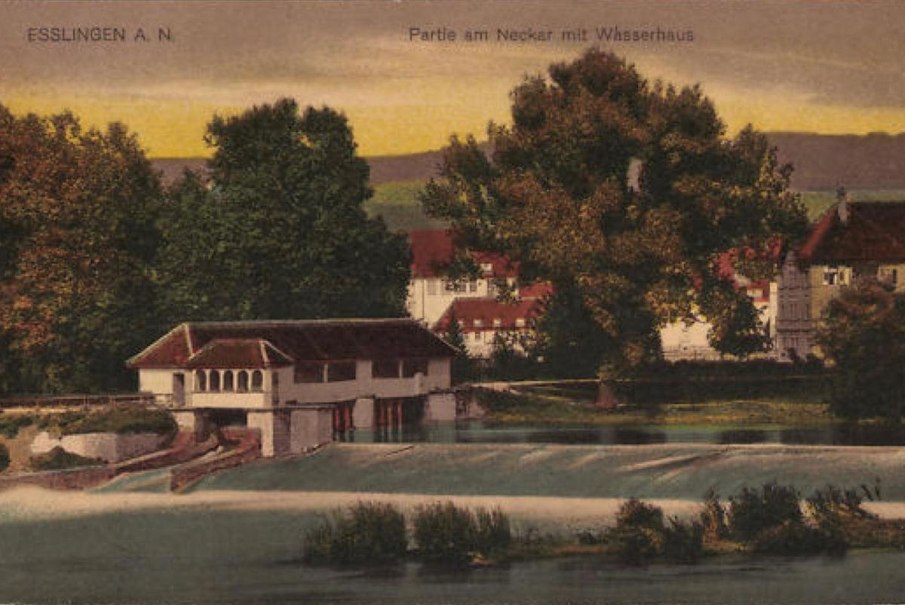Historische Darstellung des Wasserhauses am Hammerkanal, © Denkmalschutz