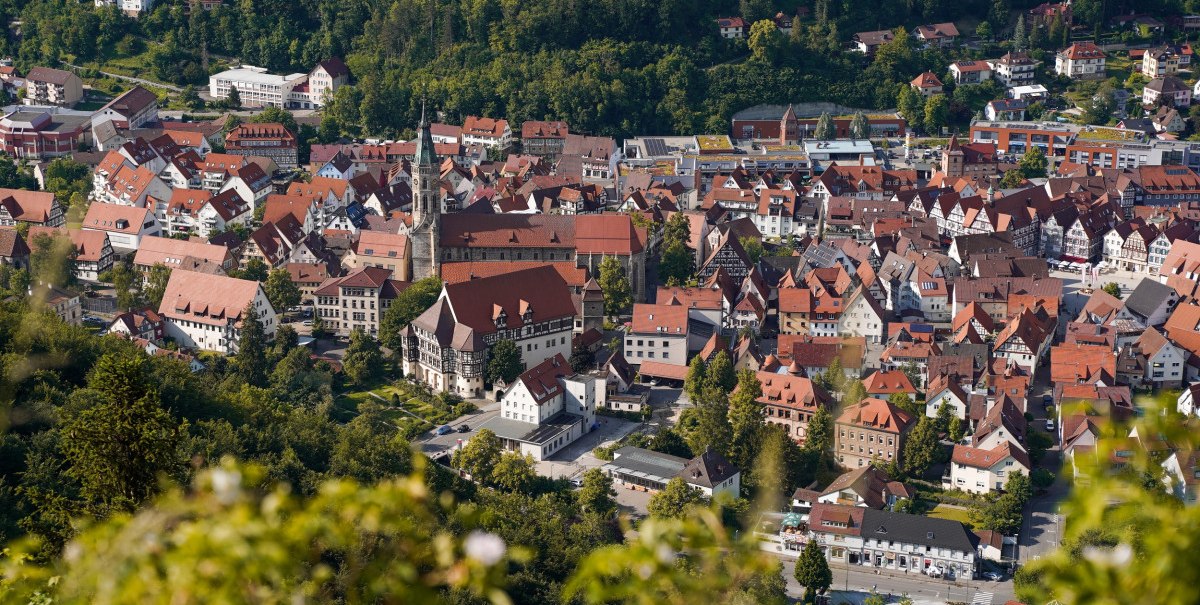 Ausblick auf Bad Urach, © Susanne Maier, blackdotswhitespots