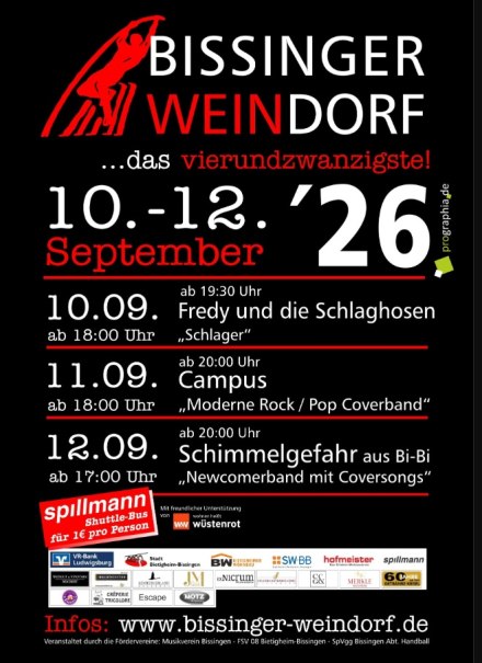 Programm Bissinger Weindorf 2026, &copy; Bissinger Weindorf