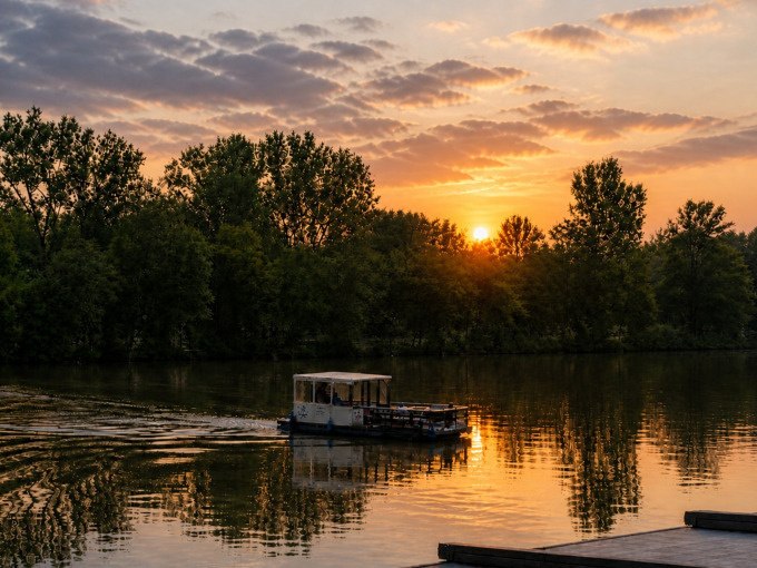Afterwork- oder Sundowner Rundfahrten mit dem Floßboot, © Cool-Tours StattReisen Afterwork- oder Sundowner Rundfahrten mit dem Floßboot, © Cool-Tours StattReisen