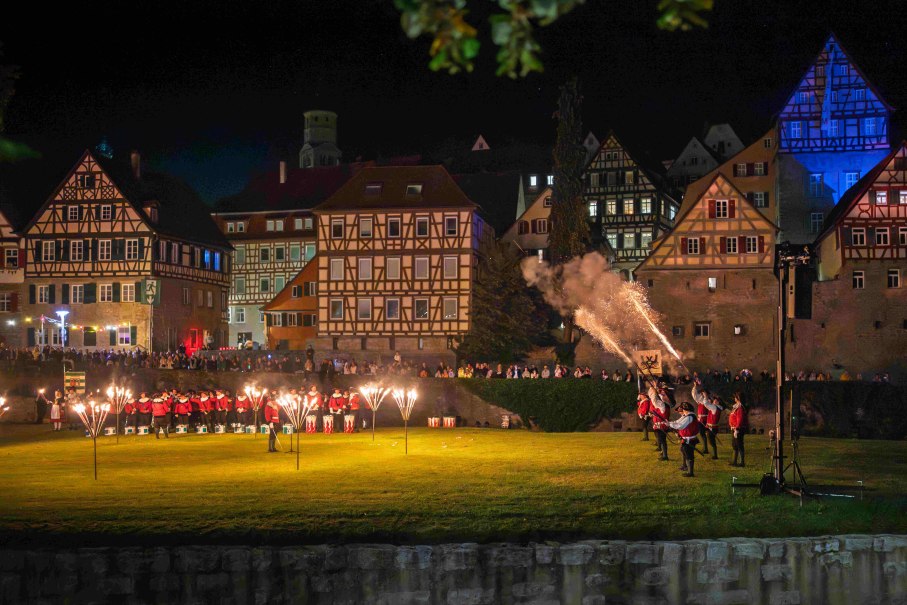 Der Gro&szlig;e Siedershof auf dem Sommernachtsfest, &copy; &copy; Stadt Schw&auml;bisch Hall - Michael K&uuml;hneisen